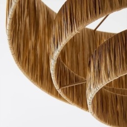 Country Retro Pendelleuchte Mehrschichtiges Papierseil Lampenschirm Deckenleuchte