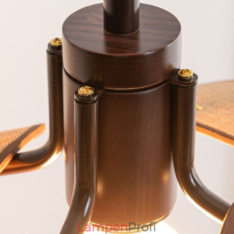 Nordische Pendelleuchte Wabi Sabi Stil Stoff Lampenschirm Dekorative Deckenleuchte