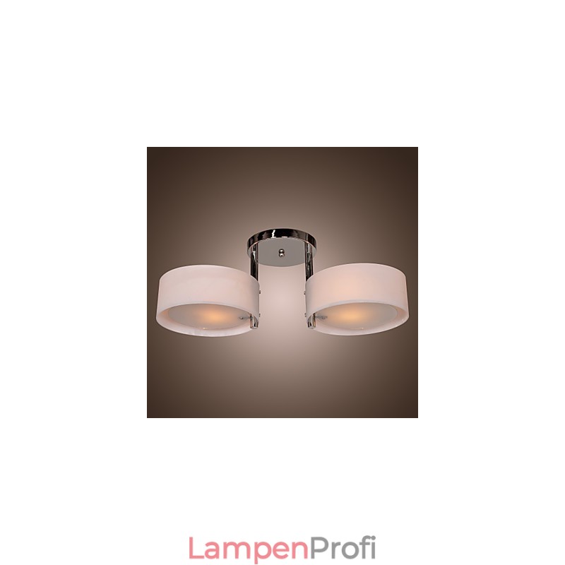 Moderne zeitgenössische Chrom Metall Kronleuchter Unterputz