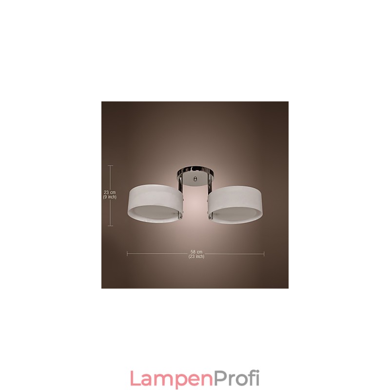 Moderne zeitgenössische Chrom Metall Kronleuchter Unterputz