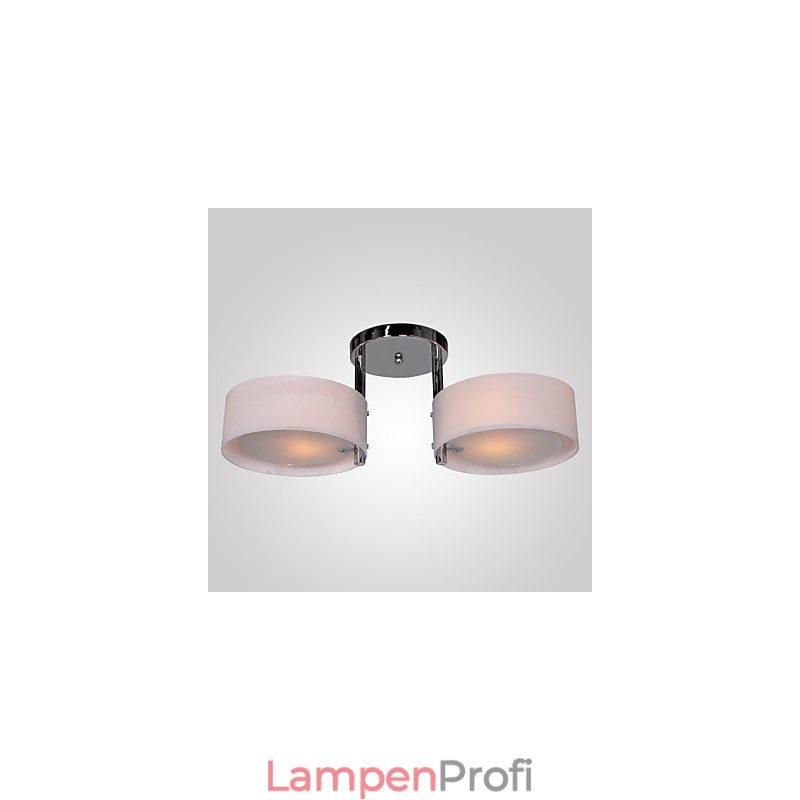 Moderne zeitgenössische Chrom Metall Kronleuchter Unterputz