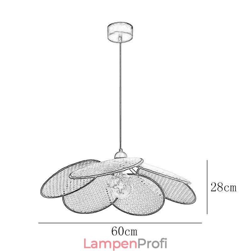 Pendelleuchte Natürliche einfache handgewebte Lampe