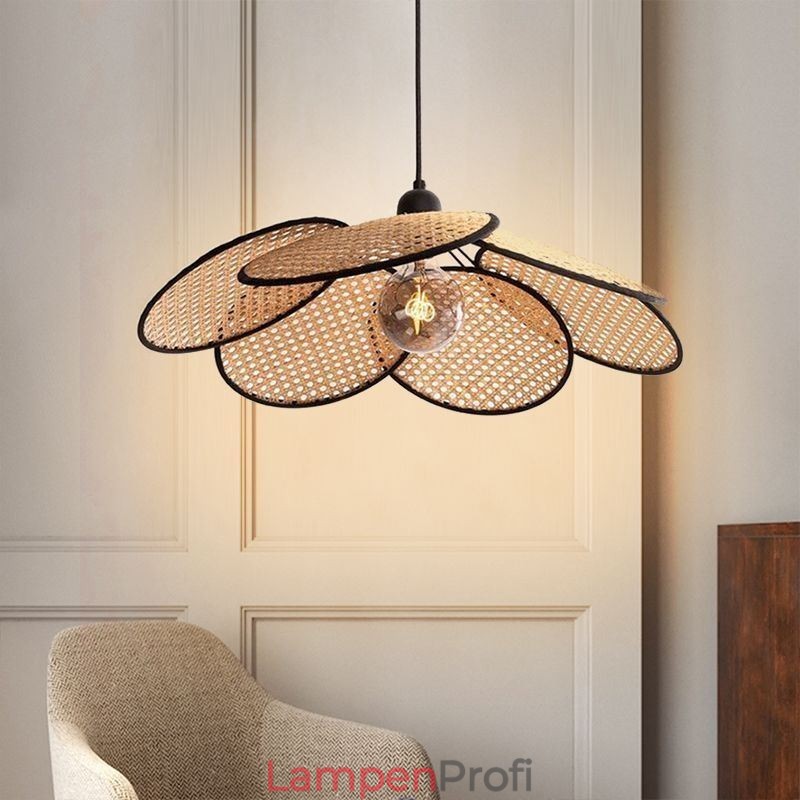 Pendelleuchte Natürliche einfache handgewebte Lampe