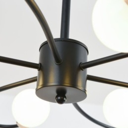 Rustikaler Kronleuchter 6 Lichter Klassische Blütenblätter Deckenleuchte