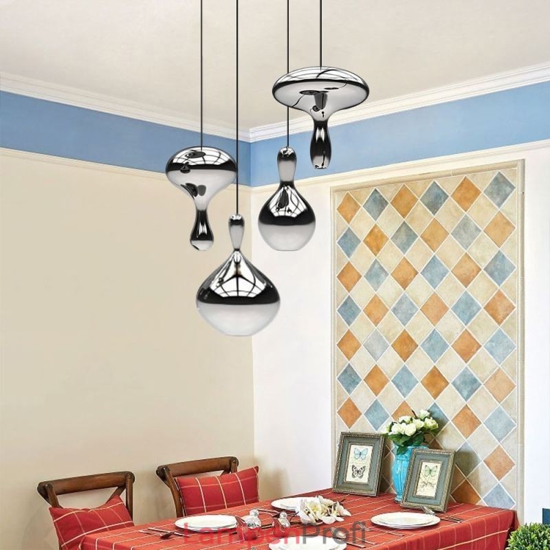Kreative Pendelleuchte Moderne einfache galvanisierte Glas kleine Deckenleuchte