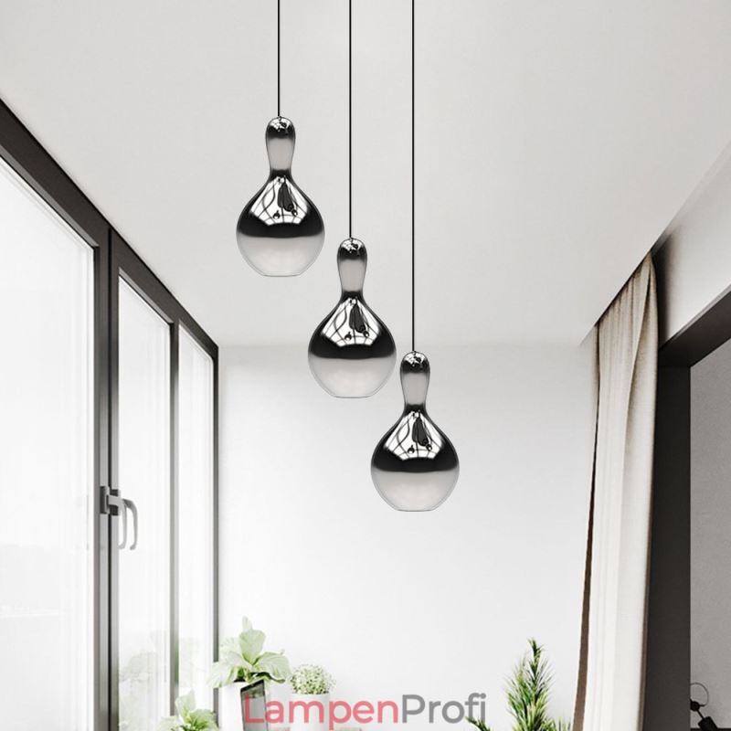 Kreative Pendelleuchte Moderne einfache galvanisierte Glas kleine Deckenleuchte