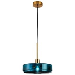 Runde Kuchenglas-Pendelleuchte, moderne minimalistische Deckenleuchte aus Schmiedeeisen