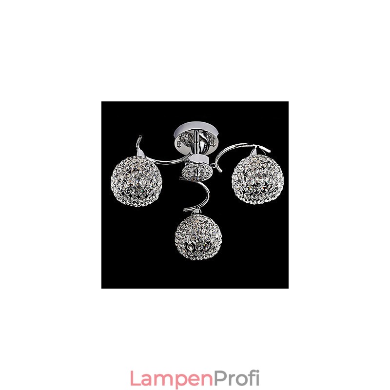 Moderne zeitgenössische Kristall galvanisierte Metall Pendelleuchte Unterputz