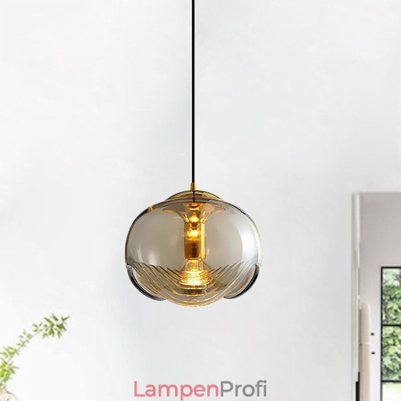 Staubblatt Glas Pendelleuchte Moderne minimalistische Schmiedeeisen Deckenleuchte