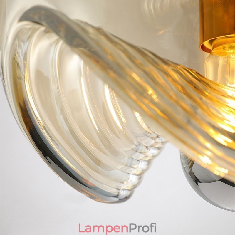 Staubblatt Glas Pendelleuchte Moderne minimalistische Schmiedeeisen Deckenleuchte