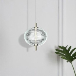 Water Ripple Pendelleuchte Moderne minimalistische Schmiedeeisen Deckenleuchte