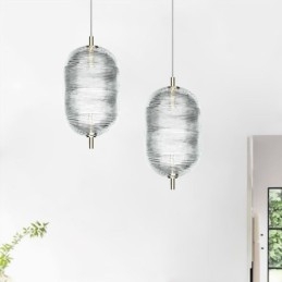 Water Ripple Pendelleuchte Moderne minimalistische Schmiedeeisen Deckenleuchte