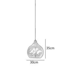 Glas Pendelleuchte Moderne Minimalistische Schmiedeeisen Deckenleuchte 9 Lichter
