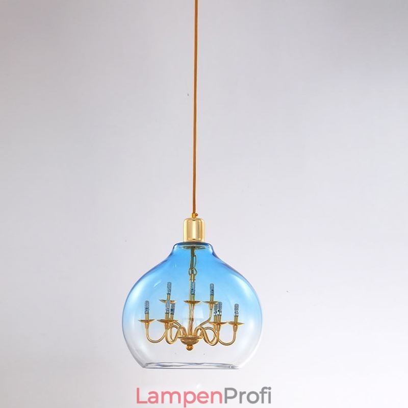 Glas Pendelleuchte Moderne Minimalistische Schmiedeeisen Deckenleuchte 9 Lichter