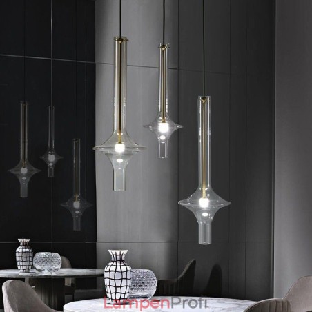 Glasröhre Pendelleuchte Moderne minimalistische Schmiedeeisen Deckenleuchte