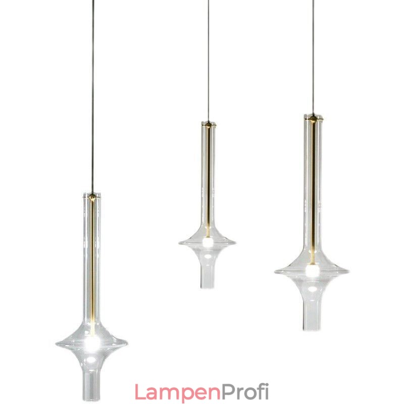 Glasröhre Pendelleuchte Moderne minimalistische Schmiedeeisen Deckenleuchte