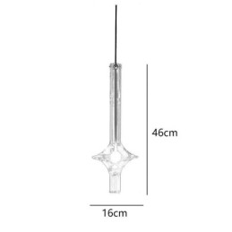Glasröhre Pendelleuchte Moderne minimalistische Schmiedeeisen Deckenleuchte
