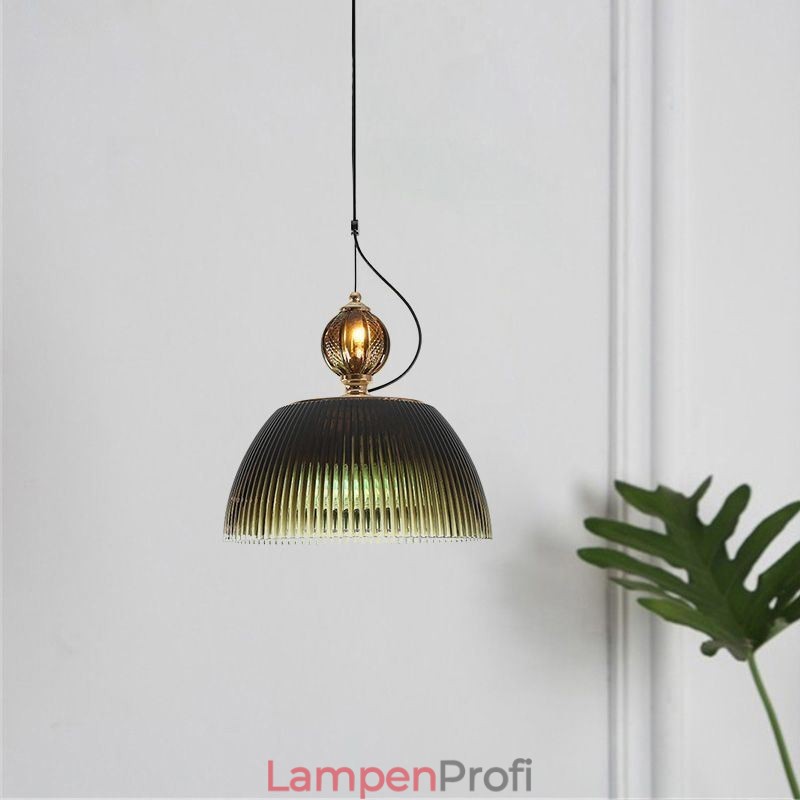 Faltenrock Glas Pendelleuchte Moderne minimalistische Schmiedeeisen kleine Deckenleuchte