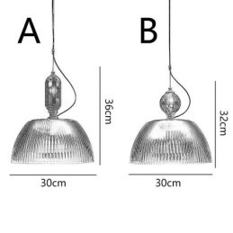 Faltenrock Glas Pendelleuchte Moderne minimalistische Schmiedeeisen kleine Deckenleuchte