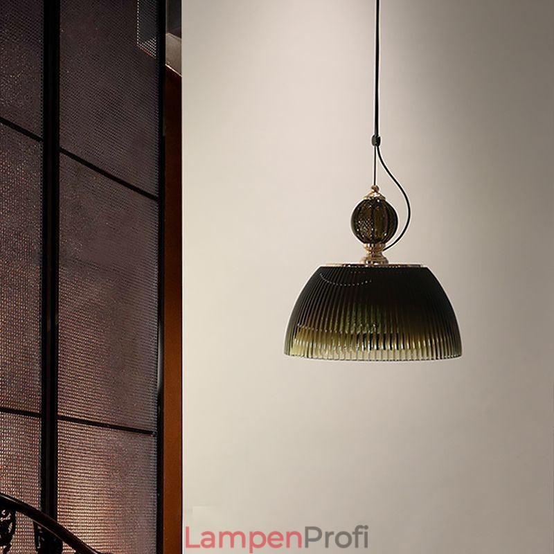 Faltenrock Glas Pendelleuchte Moderne minimalistische Schmiedeeisen kleine Deckenleuchte