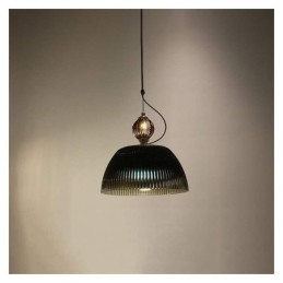 Faltenrock Glas Pendelleuchte Moderne minimalistische Schmiedeeisen kleine Deckenleuchte