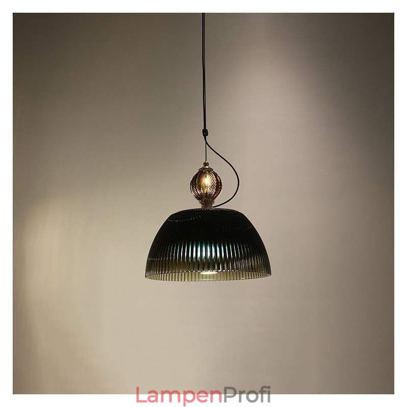 Faltenrock Glas Pendelleuchte Moderne minimalistische Schmiedeeisen kleine Deckenleuchte