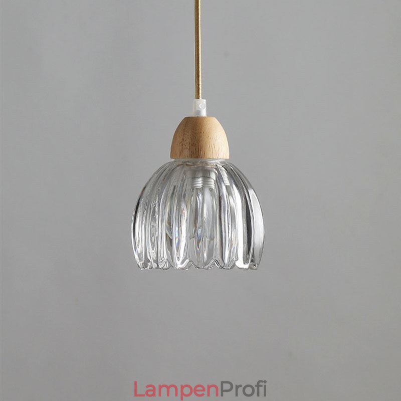 Glas Pendelleuchte Retro Pastoralen Stil Insel Deckenleuchte Gummi Holz Dekorative Lampe