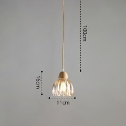 Glas Pendelleuchte Retro Pastoralen Stil Insel Deckenleuchte Gummi Holz Dekorative Lampe