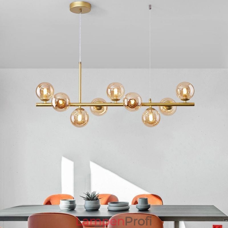 Pendelleuchte Moderne einfache magische Bohnen Molekular Schmiedeeisen Glas Deckenleuchte