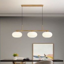 Nordische Glaspendelleuchte Kreative Schmiedeeisen-Deckenleuchte