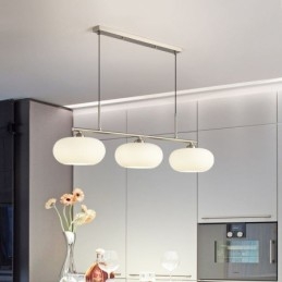 Nordische Glaspendelleuchte Kreative Schmiedeeisen-Deckenleuchte