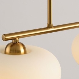 Nordische Glaspendelleuchte Kreative Schmiedeeisen-Deckenleuchte