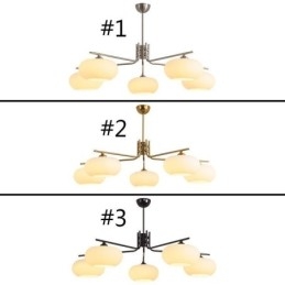 Nordische Glaspendelleuchte Kreative Schmiedeeisen-Deckenleuchte