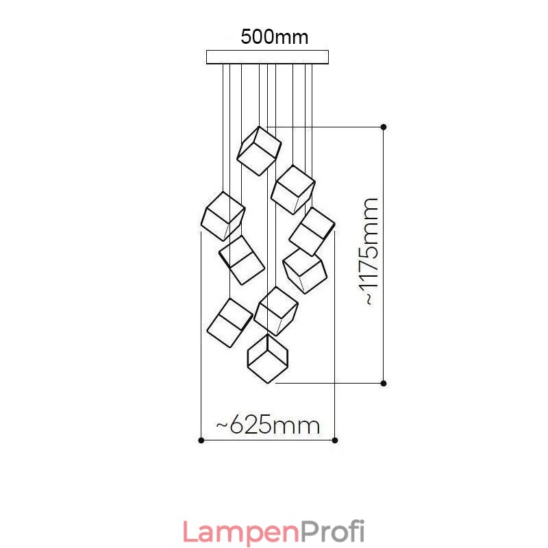 Kreative Glas Pendelleuchte Pavilion Deckenleuchten