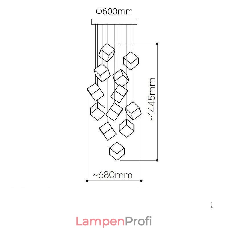 Kreative Glas Pendelleuchte Pavilion Deckenleuchten