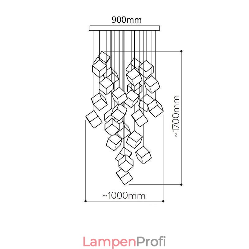 Kreative Glas Pendelleuchte Pavilion Deckenleuchten