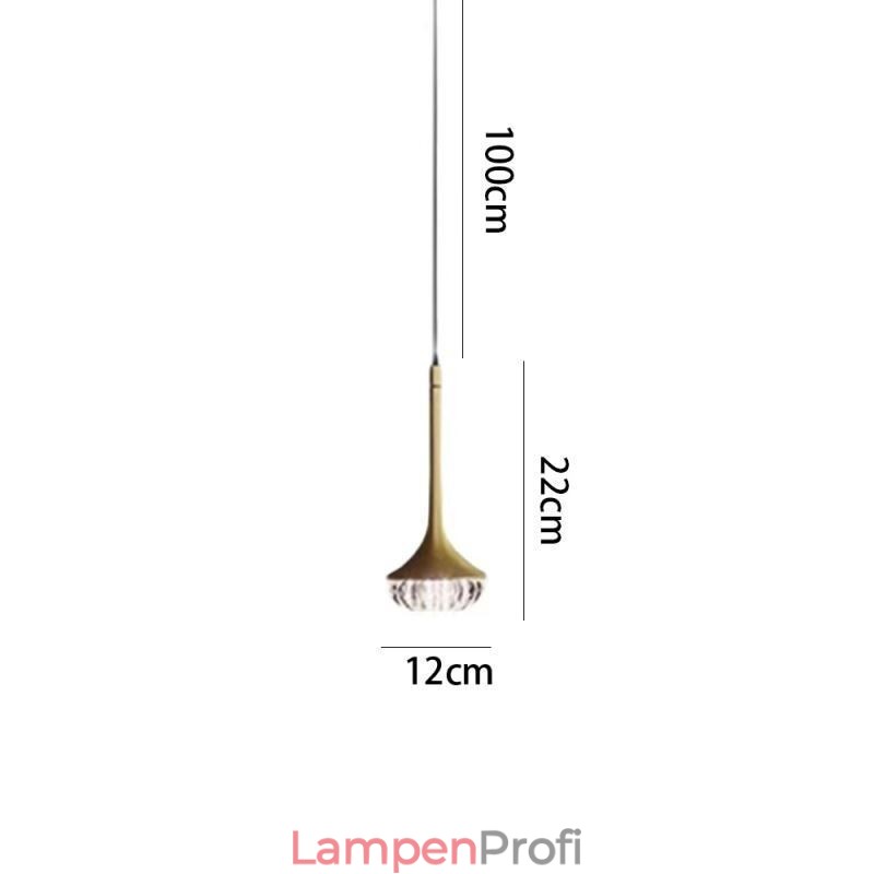 Moderne Pendelleuchte aus Glas, Deckenleuchte aus Schmiedeeisenglas