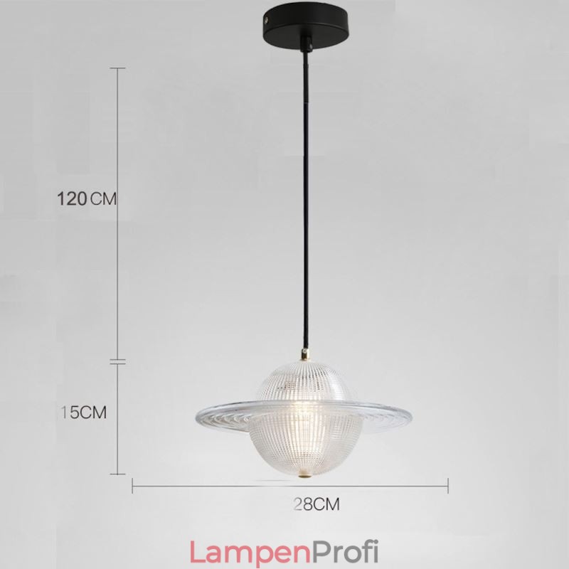 Moderne Deckenleuchte in Form einer Pendelleuchte aus Glas