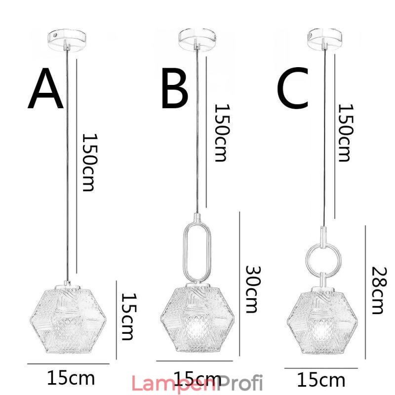 Moderne Pendelleuchte aus Glas für Zuhause, kreative Pendelleuchte