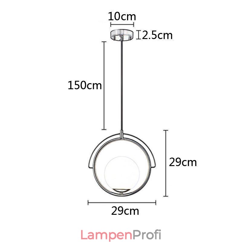 Glaskugel Pendelleuchte Dekor Home Hängelampe