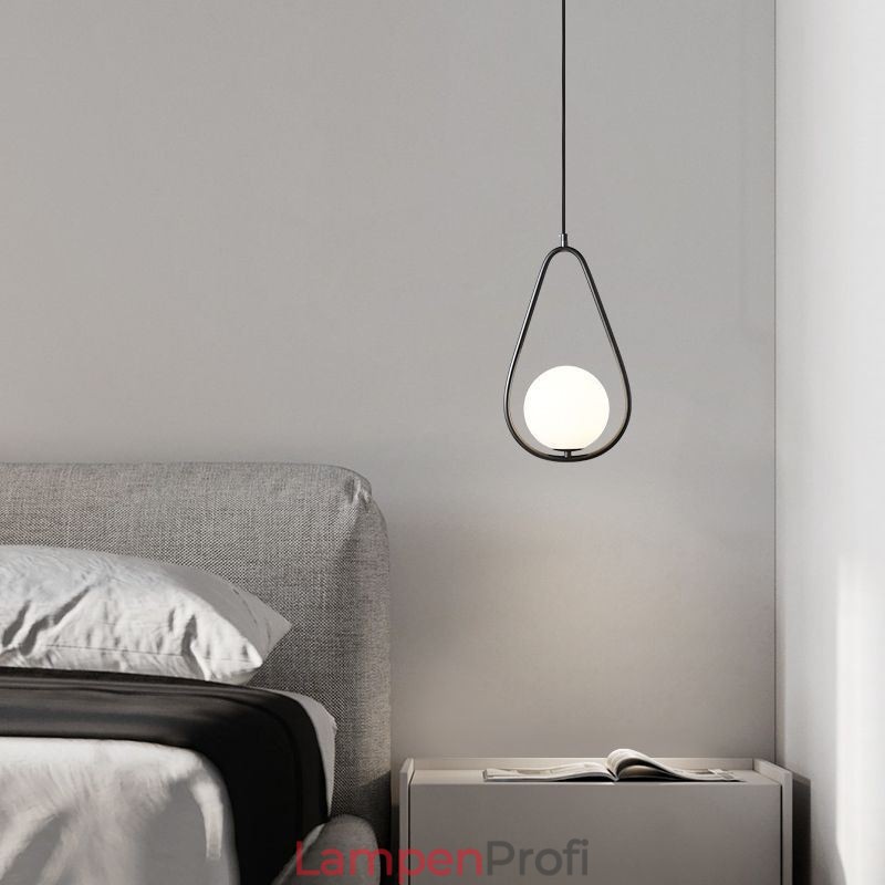 Moderne Globus Pendelleuchte Glas Wassertropfen Pendelleuchte