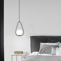 Moderne Globus Pendelleuchte Glas Wassertropfen Pendelleuchte