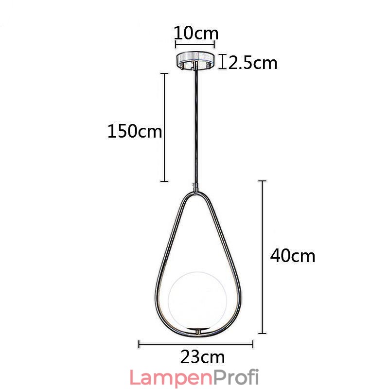 Moderne Globus Pendelleuchte Glas Wassertropfen Pendelleuchte