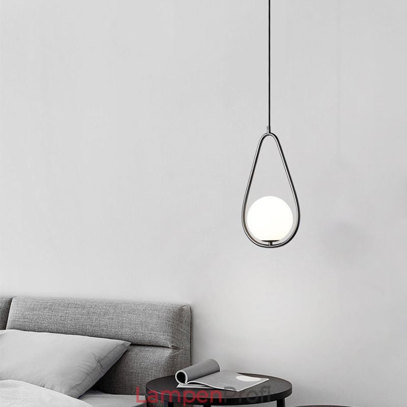 Moderne Globus Pendelleuchte Glas Wassertropfen Pendelleuchte