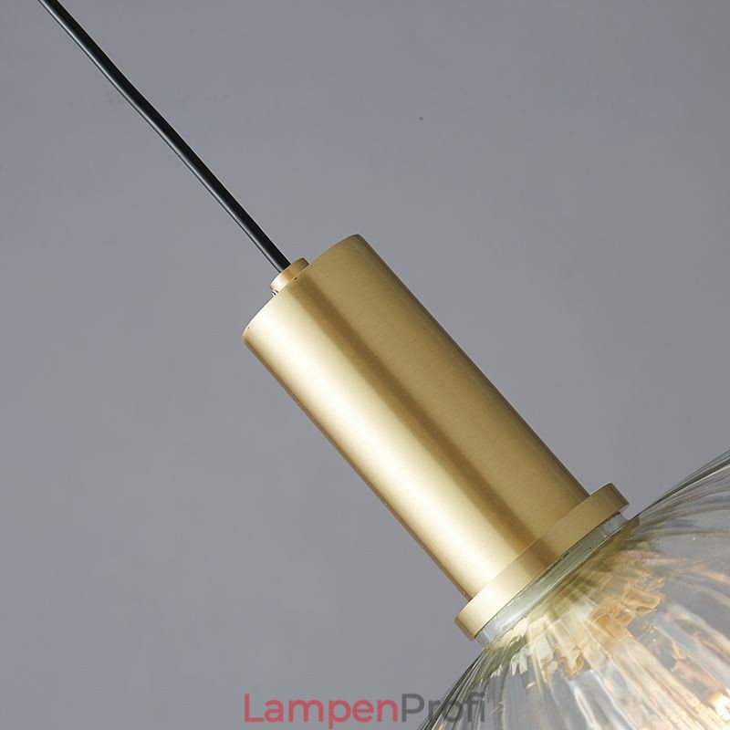 Moderne Pendelleuchte mit einer Leuchte aus Glas, Pendelleuchte, Insel