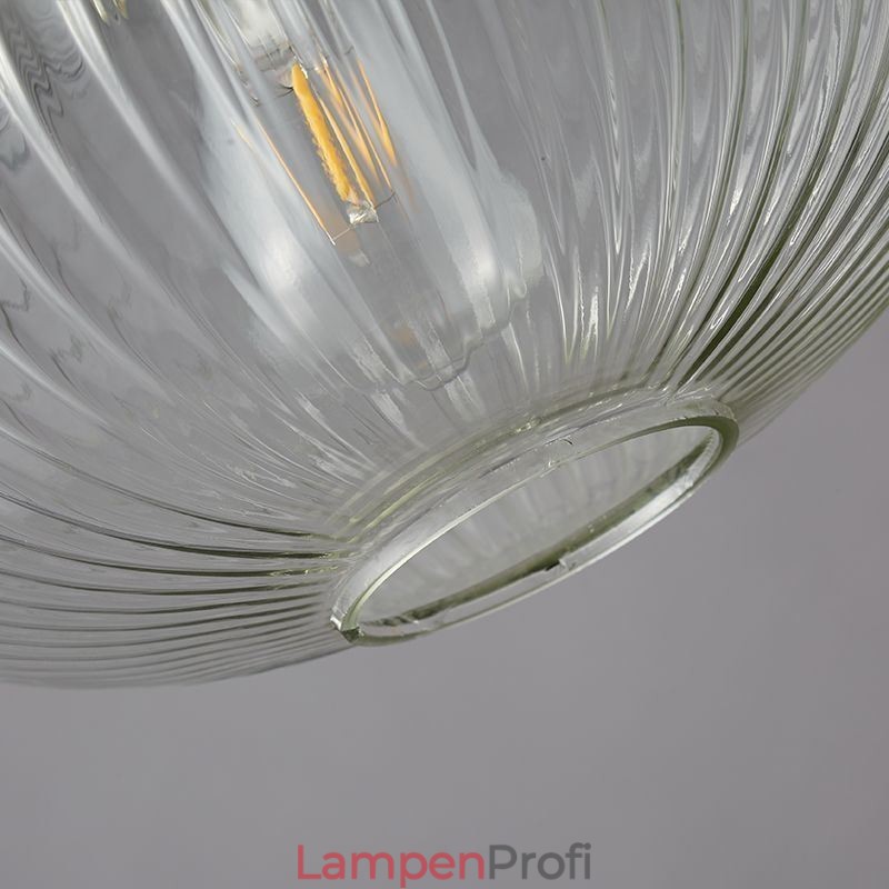 Moderne Pendelleuchte mit einer Leuchte aus Glas, Pendelleuchte, Insel
