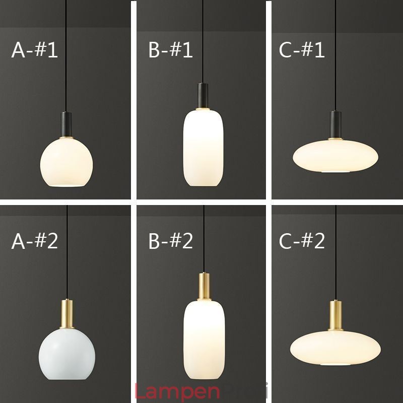 Moderne einfache Pendelleuchte Glas Pendelleuchte