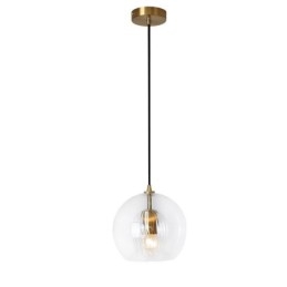 Moderne Pendelleuchte aus Glas mit Einzelkopf