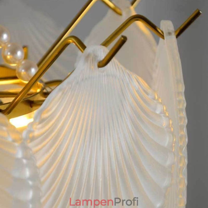Europäische Glas Pendelleuchte Postmoderne Jakobsmuschel Hängeleuchte