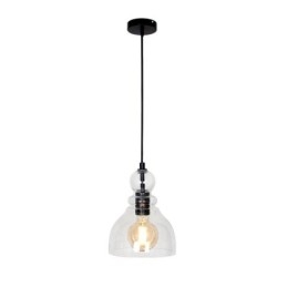Moderne Eisen Pendelleuchte Kürbis Glas Hängeleuchte